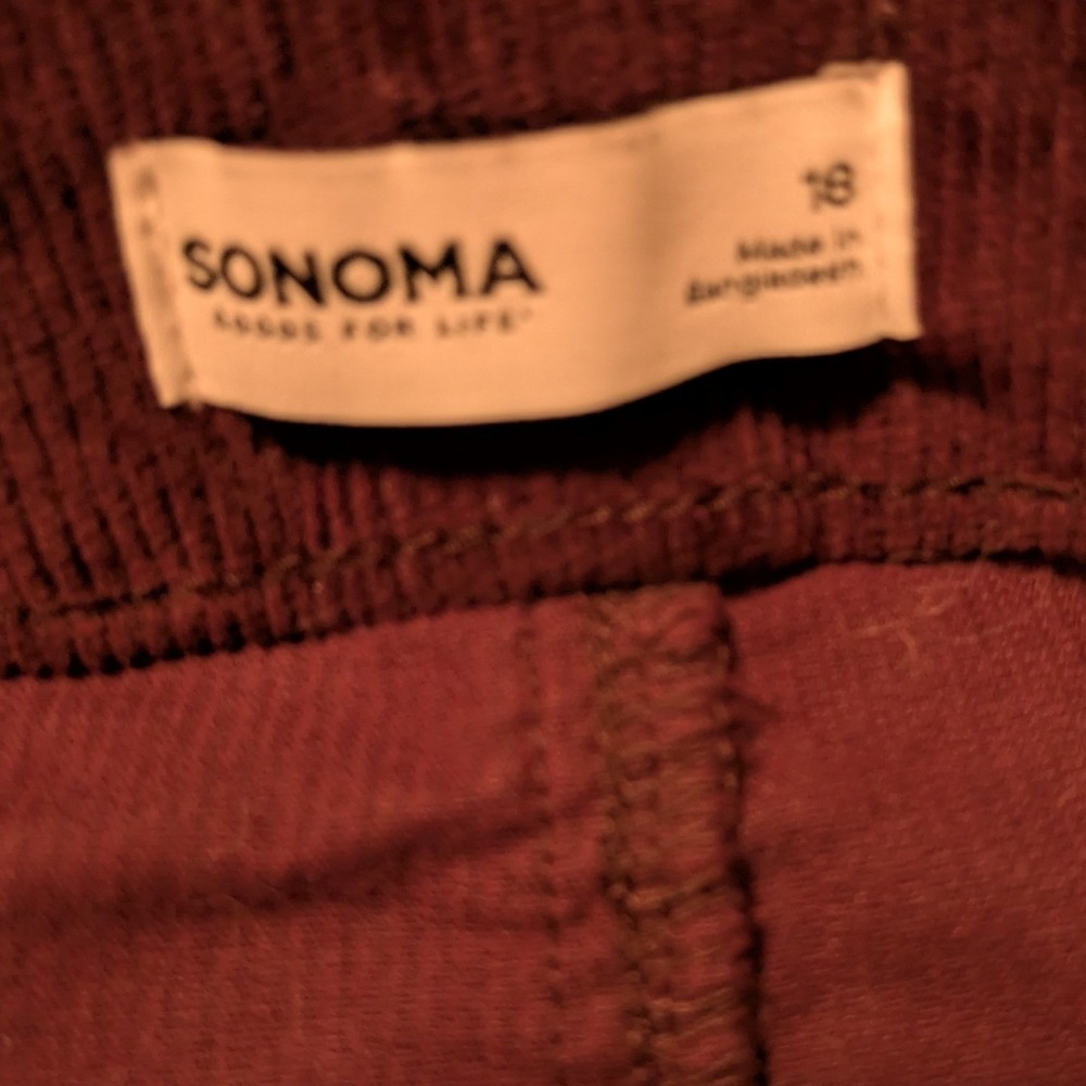 Corduroy Button Front Midi Skirt Plum Dark Academia Whimsygoth Size 18 - Picture 6 of 11